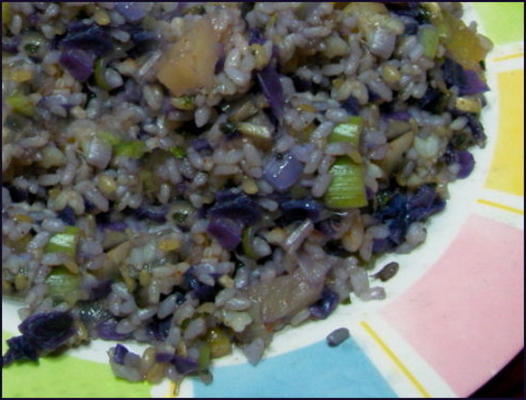 arroz frito abacaxi azul