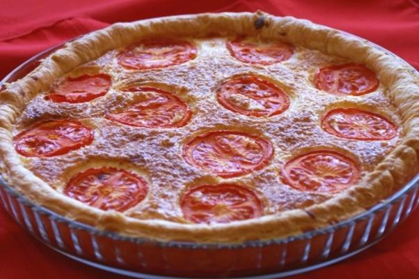 quiche de salmão e tomate