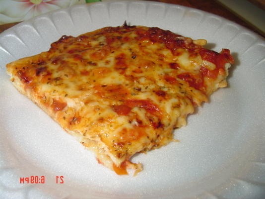 pizza fácil caseira baixa gordura (kosher-dairy)