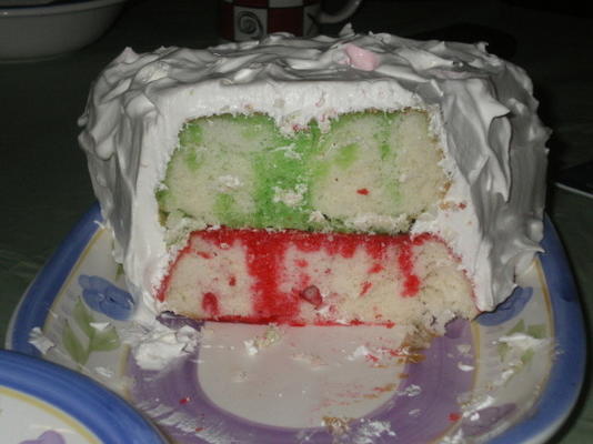 bolo de gelatina de natal