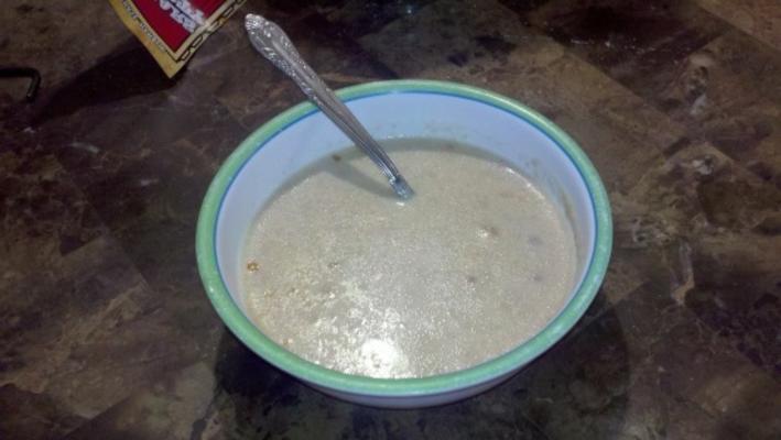 sopa de sobremesa doce de amendoim