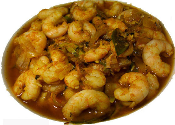 Camarões ao curry
