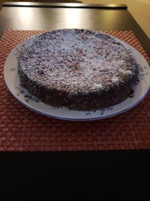 bolo de feijão de bico de chocolate