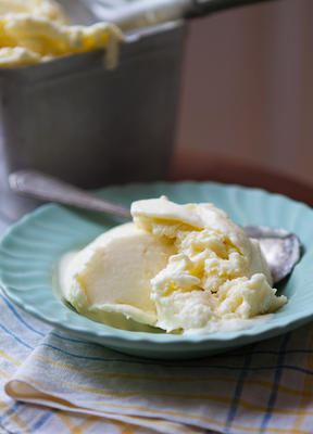 sorvete de coalhada de limão